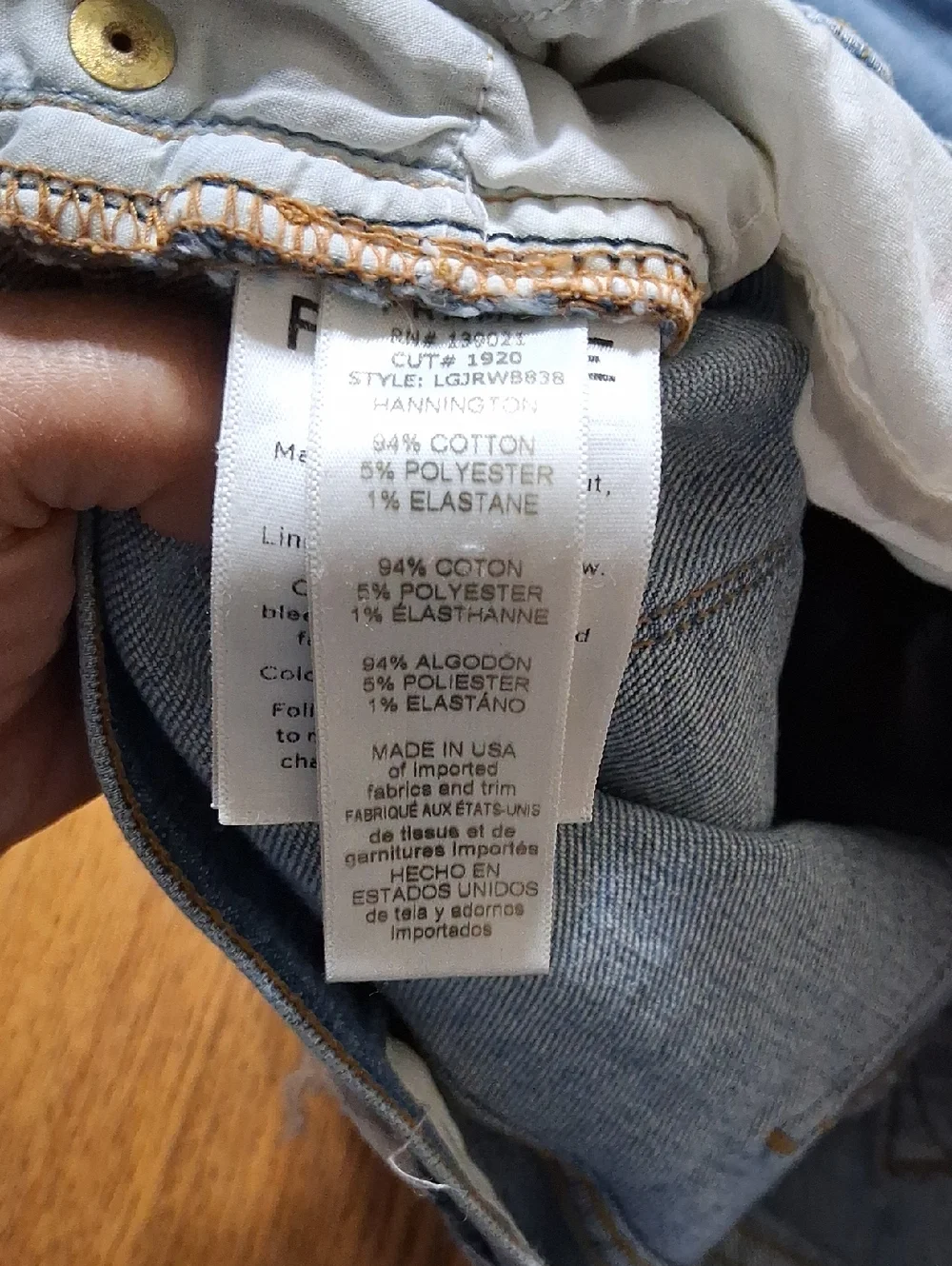 FRAME Womens Jeans Denim 33 BLUE LE GARCON Pants Denim Used Preowned